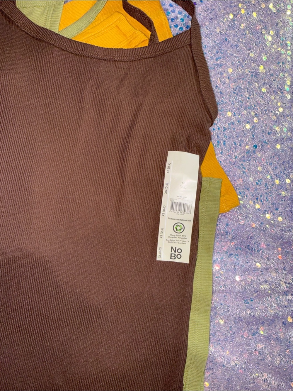 976-No Boundaries Olive, Mustard & Chocolate Ribbed Tank Set - Picture 2 of 2